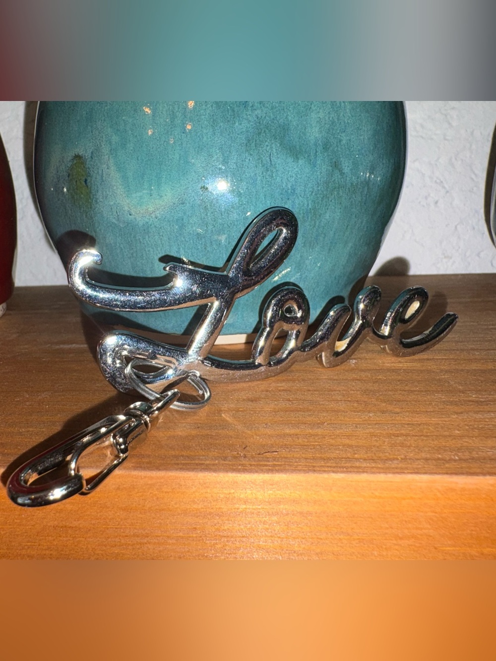 Silver 'Love' Bag Charm